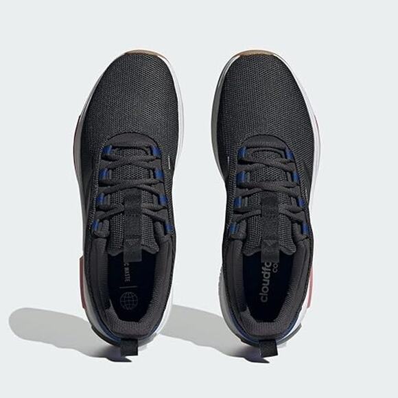 NWT adidas Men\'s Racer TR23 Sneaker – Carbon/Black/Team Royal Blue – Size 7.5